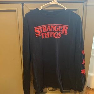 black stranger things long sleeve